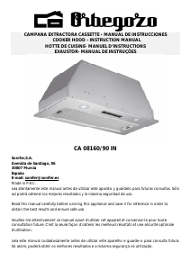 Manual Orbegozo CA 08160 IN Cooker Hood