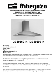 Manual Orbegozo DS 59190 IN Exaustor