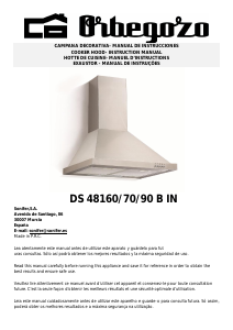 Manual de uso Orbegozo DS 48170 B IN Campana extractora