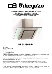 Manual Orbegozo DS 58190 B IN Cooker Hood