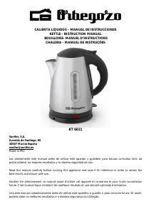 Manual Orbegozo KT 6021 Kettle