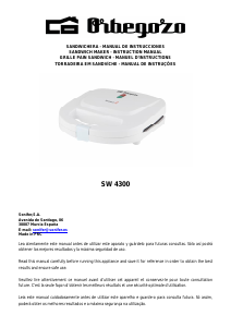 Manual de uso Orbegozo SW 4300 Grill de contacto