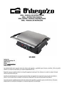 Mode d’emploi Orbegozo GR 4600 Grill