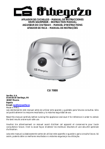 Manual de uso Orbegozo CU 7000 Afilador de cuchillos