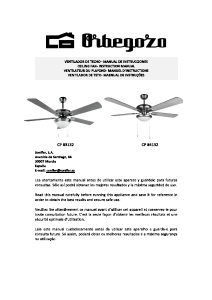 Manual Orbegozo CP 84132 Ceiling Fan