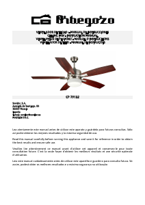 Mode d’emploi Orbegozo CP 79132 Ventilateur de plafond