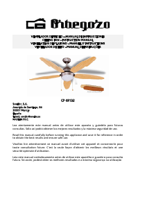 Mode d’emploi Orbegozo CP 48132 Ventilateur de plafond