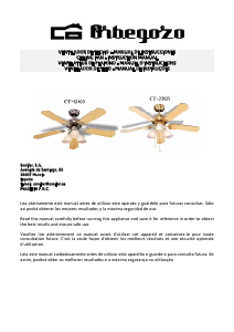 Mode d’emploi Orbegozo CT 12105 Ventilateur de plafond