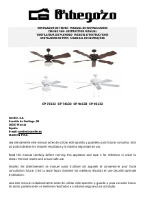 Manual Orbegozo CP 95132 Ceiling Fan