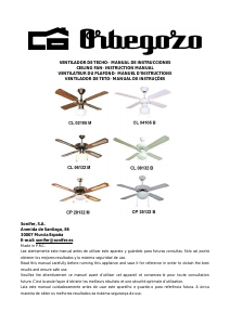 Mode d’emploi Orbegozo CL 02105 M Ventilateur de plafond