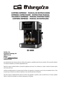 Manual Orbegozo EX 6000 Espresso Machine