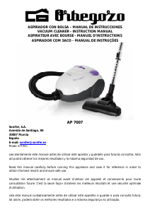 Mode d’emploi Orbegozo AP 7007 Aspirateur