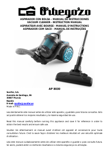 Manual Orbegozo AP 8030 Vacuum Cleaner