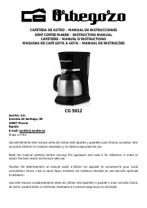 Bruksanvisning Orbegozo CG 5012 Kaffebryggare