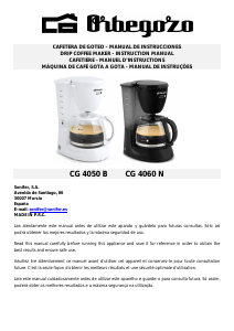Manual de uso Orbegozo CG 4050 B Máquina de café
