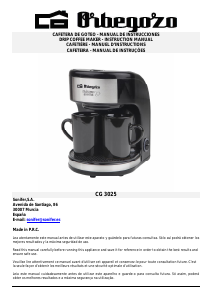 Manual Orbegozo CG 3025 Coffee Machine