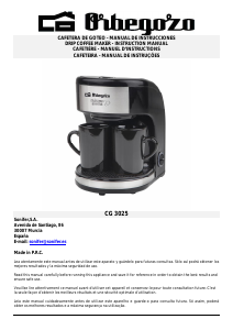 Mode d’emploi Orbegozo CG 3025 Cafetière