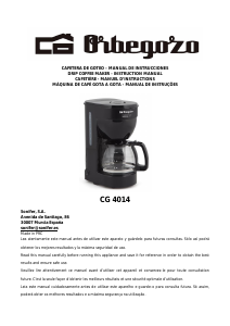 Manual Orbegozo CG 4014 Coffee Machine