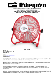 Manual de uso Orbegozo PW 1431 Ventilador
