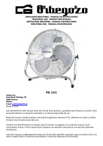 Manual de uso Orbegozo PW 1321 Ventilador