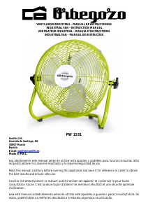 Mode d’emploi Orbegozo PW 1531 Ventilateur