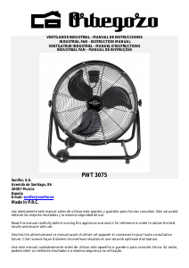 Manual Orbegozo PWT 3075 Fan