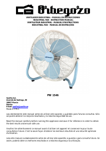 Mode d’emploi Orbegozo PW 1546 Ventilateur