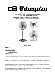 Manual de uso Orbegozo PWS 0547 Ventilador