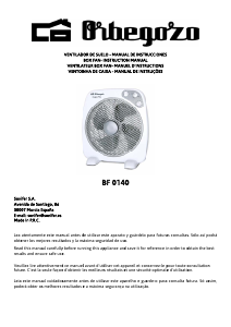 Manual de uso Orbegozo BF 0140 Ventilador