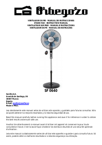 Manual de uso Orbegozo SF 0640 Ventilador