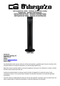 Mode d’emploi Orbegozo TWM 1009 Ventilateur