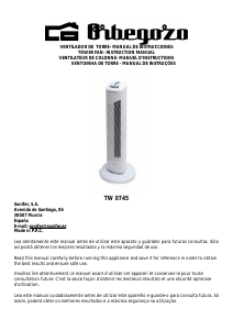 Manual de uso Orbegozo TW 0745 Ventilador