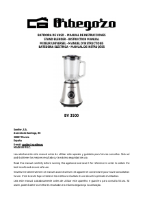 Manual de uso Orbegozo BV 3500 Batidora
