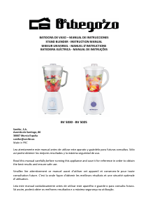 Manual Orbegozo BV 5030 Blender