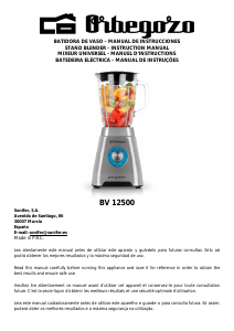 Manual Orbegozo BV 12500 Liquidificadora