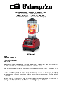 Manual Orbegozo BV 9600 Blender