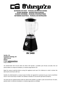 Manual Orbegozo BV 3400 Blender