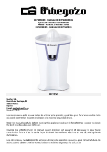 Manual Orbegozo EP 2350 Citrus Juicer