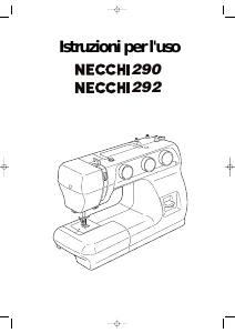 Manuale Necchi 292 Macchina per cucire