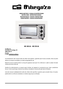 Manual Orbegozo HO 181 IA Oven