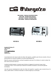 Manual Orbegozo HO 800 A Oven