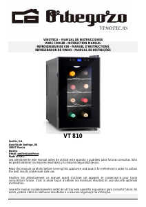 Manual Orbegozo VT 810 Wine Cabinet