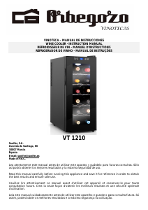 Manual Orbegozo VT 1210 Cave de vinho