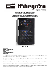 Manual Orbegozo VT 2410 Wine Cabinet