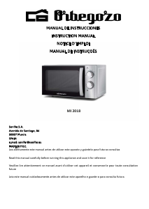 Manual de uso Orbegozo MI 2018 Microondas