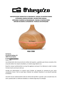Manual Orbegozo HUA 3500 Difusor de aroma
