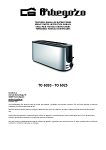 Manual Orbegozo TO 6020 Toaster