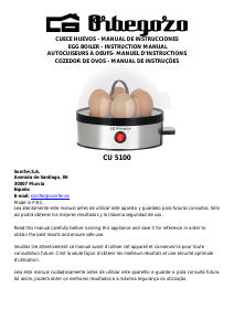 Manual de uso Orbegozo CU 5100 Cocedor de huevos