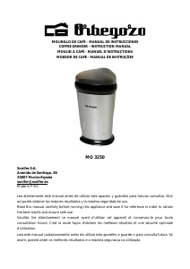 Manual Orbegozo MO 3250 Moinho de café