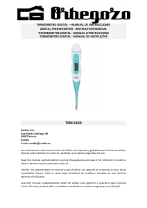 Manual Orbegozo TEM 6100 Thermometer